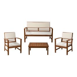Ambiance Conjunto Jardín Madera Acacia 4 Piezas 2 Sillones Banco Mesa Cojines Beige Precio: 508.5509. SKU: B1BJCHJ9M9