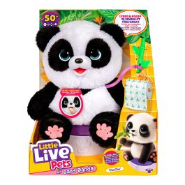 Little Live Pets My Baby Panda 26676. Bebé interactivo que se alimenta, hace caca, con más de 50 sonidos. +4 años.