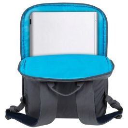 Rivacase Alpendorf 7569 Mochila urbana para portátil 17.3" gris de poliéster reciclado, resistente al agua