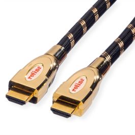 ROLINE 11.04.5690 Cable HDMI UHD 1m, HDMI 2.0, 18 Gbit/s, 4K UHD 3840 x 2160, Negro y Oro Precio: 41.7571. SKU: B16YSKCW82