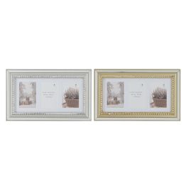 Marco Multifoto Tradicional DKD Home Decor Dorado Plateado 2 x 28.5 x 46.5 cm (2 Unidades) Marco Multifoto Tradicional DKD Home Decor Dorado Plateado 2 x 28.5 x 46.5 cm (2 Unidades)