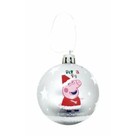 Bola de Navidad Peppa Pig Cosy corner Plateado 6 Unidades Plástico (Ø 8 cm) Bola de Navidad Peppa Pig Cosy corner Plateado 6 Unidades Plástico (Ø 8 cm)