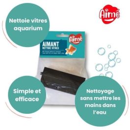 Limpiacristales magnético para acuario - AIMÉ - 10cm Limpiacristales magnético para acuario - AIMÉ - 10cm