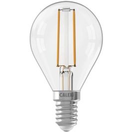 Calex CAL8712879152804 Bombilla LED E14, BALL P45 Filamento Recto, 3.5W, 250lm, 2700K, Regulable, Transparente