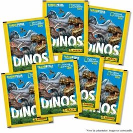 Tarjetas coleccionables - PANINI - DINOS NATIONAL GEOGRAPHIC KIDS - PANINIPEDIA - Blister 7 bolsillos