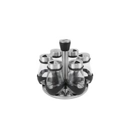 Set de 6 especieros de vidrio con soporte Quttin (8 Cajas) Set de 6 especieros de vidrio con soporte Quttin (8 Cajas)