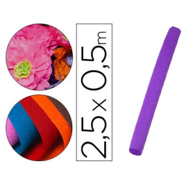 Liderpapel Papel Crespón Morado 50 cm x 2,5 m 85 g/m² Precio: 2.50000036. SKU: B196C5X66V