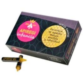 Apiregi Infancia. Viales con Jalea Real, Vitaminas C, B6, B1, D, B12. Aumenta el Apetito y Energía. 20 viales. Precio: 19.69. SKU: B167ZVV89A