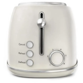 SWEISS Tostadora Vintage GRV8, 2 Ranuras, 1500 W, Beige
