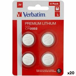 Pilas Verbatim CR2032 4 Piezas 20 Unidades 3V Precio: 27.89000027. SKU: B18LJ2QBQ6