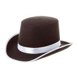 Sombrero negro con cinta blanca Sombrero negro con cinta blanca