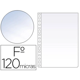 Esselte Funda Multitaladro 16 Pp Cristal Folio 120 Micras -100U-