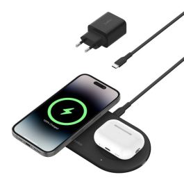 Belkin Base Carga Inalambrica Doble Wiz021vfbk Qi2 15W Negro para Smartphone y Auriculares