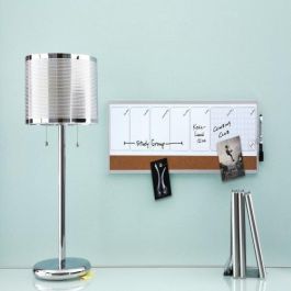 Nobo Planificador Semanal Magnético 585x190mm + Tablero de Corcho Horizontal - Borrado en Seco, con Rotulador y Accesorios