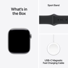 Apple Watch Series 11 Aluminium 42mm Gris Espacial con Correa Deportiva Negra S/M