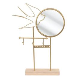 DKD Home Decor Joyero Moderno Dorado de Metal y Madera, con Detalle Golondrina, 7 cm Largo x 32 cm Alto x 23 cm Ancho (Set de 4 Unidades) Precio: 19.91418. SKU: B18AZGJDWV