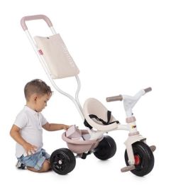 Smoby - Triciclo evolutivo infantil Be Fun Comfort - Rosa - Bastón parental extraíble - Reposapiés retráctil