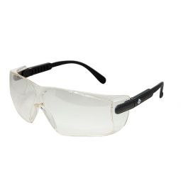 Rubi Gafas de protección r80918, lente blanca, diseño sin montura, patillas ajustables, tratamiento anti-rayado y anti-empañamiento, UV-400, policarbonato