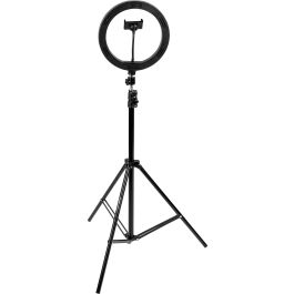 Soporte Podcast Trípode Con Aro Led Y Soporte Para Teléfono