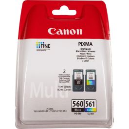 Canon PG-560 + CL-561 Cartuchos Tinta Impresora, 50 Hojas Papel Fotográfico Glossy 10x15 cm, Original Precio: 46.58999972. SKU: B12E65XCNN