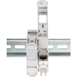 Digitus Adaptador Carril para Módulos Keystone IP20 RJ-45 Blanco ABS