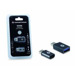 Conceptronic Kit Adaptadores USB Tipo C OTG Macho a USB-A 3.0 Hembra Hembra y Micro USB Hembra