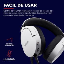 Auriculares con Micrófono Trust 25210 Negro/Blanco