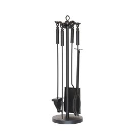DKD Home Decor Chimenea Loft Negra de Acero 3x11x62 cm Set 4 Piezas Precio: 46.49999992. SKU: S3038836