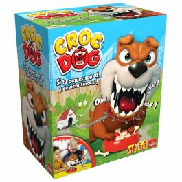 Goliath Croc Dog - Juego de mesa infantil de habilidad para niños, con perro Fang que salta para proteger sus huesos, ideal para diversión en familia