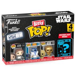 FUNKO Bitty POP! Star Wars: Pack 4 figuras coleccionables de personajes, incluye a Leia y una figura misteriosa Precio: 18.49999976. SKU: B1B343LEWL