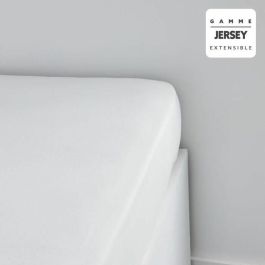 Today TOD3574641208110 Sábana Bajera Ajustable 100% Algodón Jersey para cama 90x190/200 cm y colchón 25cm, 1 persona, Tiza