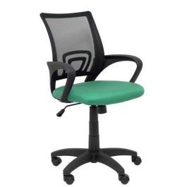Silla Piqueras Y Crespo Vianos Brazos Fijos Mecanismo Basculante Con Regulador De Presion Elevacion Del Asiento En Altura Ruedas Nylon Respaldo Malla Transpirable Negra Y Tapizado Bali Verde Esmeralda Precio: 131.50000006. SKU: S5703898