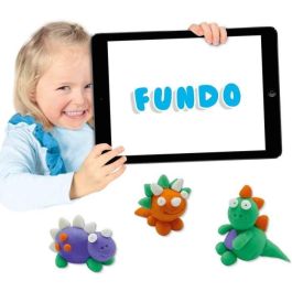 Plastilina FunDo - Dinosaurios (3x90gr-1x40gr) - SES CREATIVE - Interactivo para niños pequeños. Plastilina FunDo - Dinosaurios (3x90gr-1x40gr) - SES CREATIVE - Interactivo para niños pequeños.
