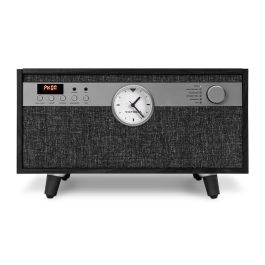 Victrola Tocadiscos Century con reloj Negro