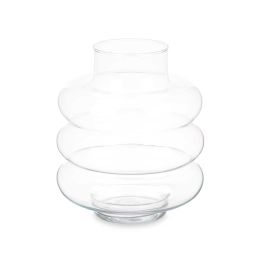 Jarrón Triple Esfera Achatada Giftdecor - Vidrio Transparente 23x26x23 cm Jarrón Triple Esfera Achatada Giftdecor - Vidrio Transparente 23x26x23 cm