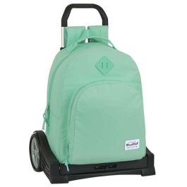 Safta Mochila 305+Carro Evolution Blackfit8 Turquesa