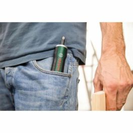 Bosch Destornillador Inalámbrico PushDrive Batería Iones de Litio con Función Push & Go y Portabrocas Magnético