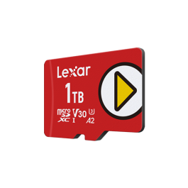 Lexar LMSPLAY001T-BNNNG MicroSDXC 1 TB UHS-I Clase 3 (U3) V30 A2 Velocidad de Lectura 150 MB/s Roja