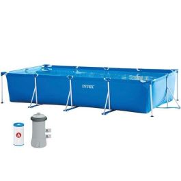 Intex Piscina Rectangular Frame 450x220x84cm con Bomba y Capacidad 7127L PVC+METAL Precio: 187.50000038. SKU: B1DX3SHSVQ