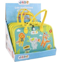 Bolsa de Actividades Montessori JADE - Juego Educativo Sensorial para Niños - Viajes - Aprende Alfabeto, Números, Colores, Puzle Jungla - Diseño Francés Bolsa de Actividades Montessori JADE - Juego Educativo Sensorial para Niños - Viajes - Aprende Alfabeto, Números, Colores, Puzle Jungla - Diseño Francés