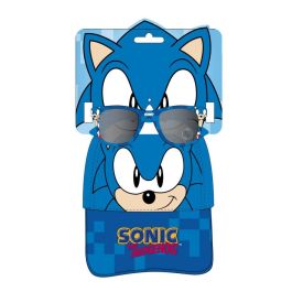 Cerdá Gorra y Gafas de Sol Sonic para Niños - Set Azul, Talla Gorra 53 cm, Edad Recomendada 3 a 8 Años