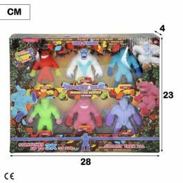 Figura estirable stretchapalz pack con 6 mini monstruos 8 cm. Figura estirable stretchapalz pack con 6 mini monstruos 8 cm.