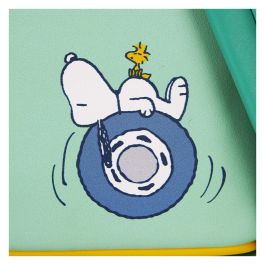Loungefly Mochila Snoopy Road Trip Peanuts 26cm Piel sintética, Tirantes ajustables, Bolsillo frontal con cremallera, Bolsillos laterales