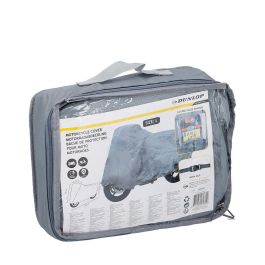 Dunlop Funda de protección para motos Talla L 228x124cm PVC/Algodón Gris