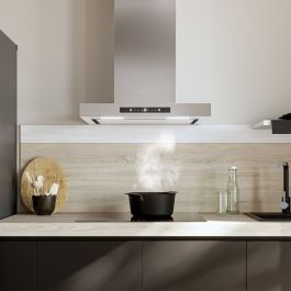 Campana Convencional Cecotec Bolero Flux TT 608000 Slim Negro Acero