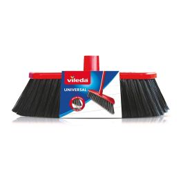 Vileda Cepillo Escoba Universal de Plástico Rojo para Limpieza Doméstica