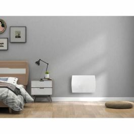 Oceanic OCEAISHGB1000W2 Radiador Eléctrico Fijo Rubis Oceánico con Inercia Seca de Cerámica 1000W, Fachada de Vidrio Blanco, Certificación NF