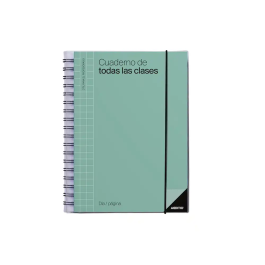 Additio Cuaderno Profesorado D-P Espiral Doble 256 Páginas PVC Colores Surtidos