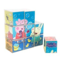 Cefa Rompecabezas de Cubos Peppa Pig - Puzzle Infantil 9 Piezas de Plástico - Juego Educativo para Niños +3 Años - 20x20x5 cm