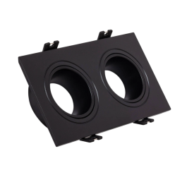 Aro Foco Downlight Rectangular Negro para 2xGU10 Policarbonato Empotrable Precio: 3.88999996. SKU: B16PE3XG4Y